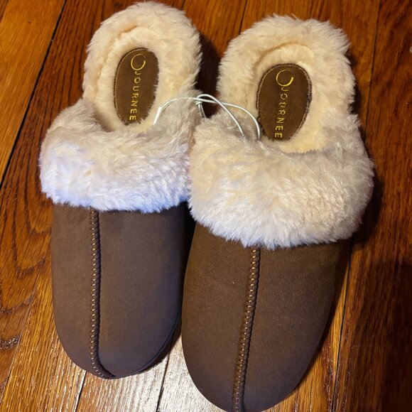 Journee Kalli Clog Slippers in Cognac/Tan Size L (9/10) NWT - Picture 1 of 5